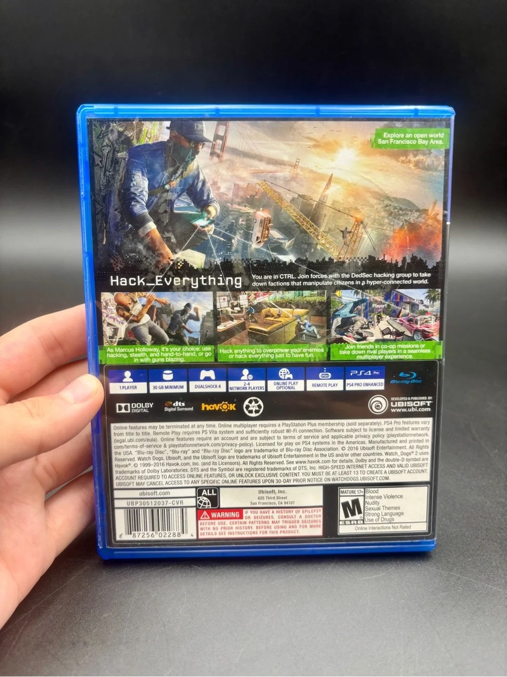 Watch Dogs 2 (PlayStation 4, 2016)